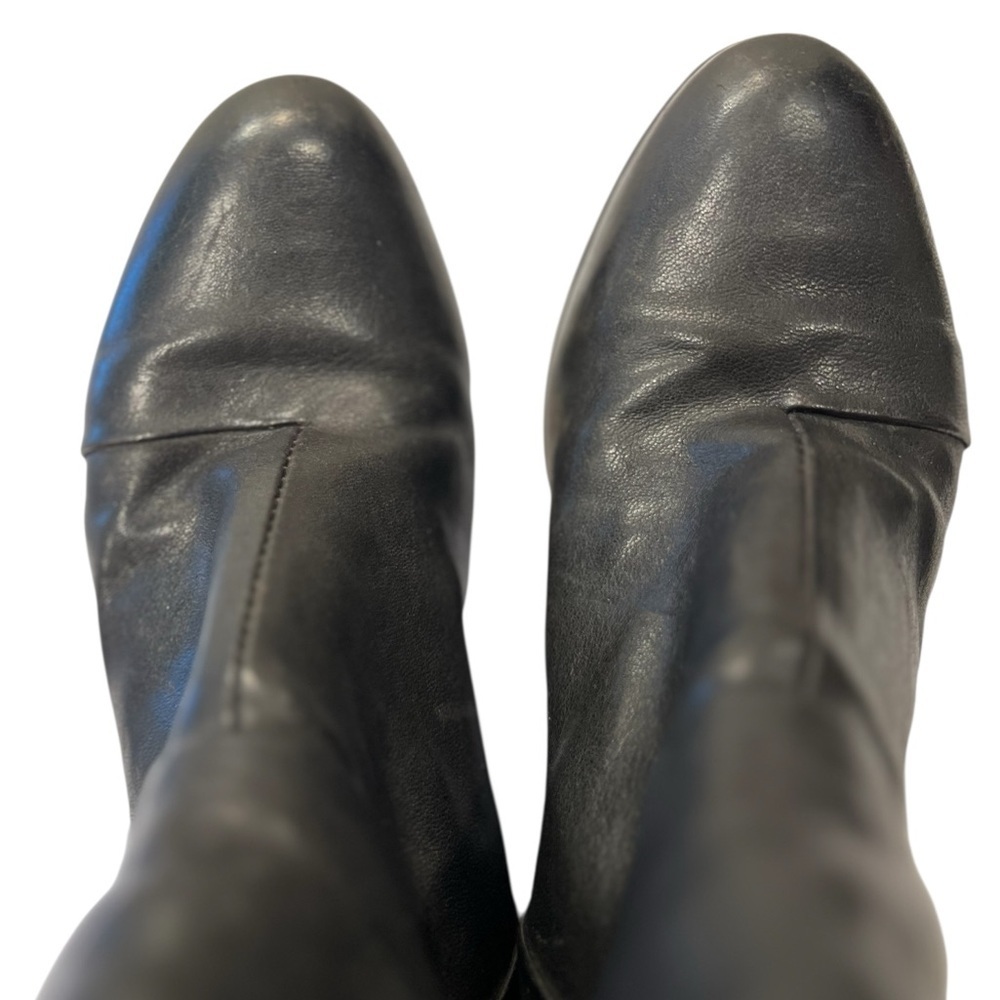 RAG & BONE Leather Moto Boot Newbury Bootie Black Size 37 - Picture 6 of 13
